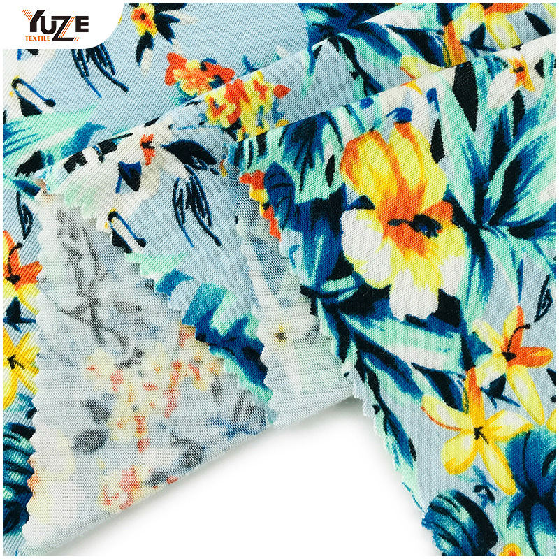 yzgtp-es1018 ریون جرسی اسپندکس چاپ