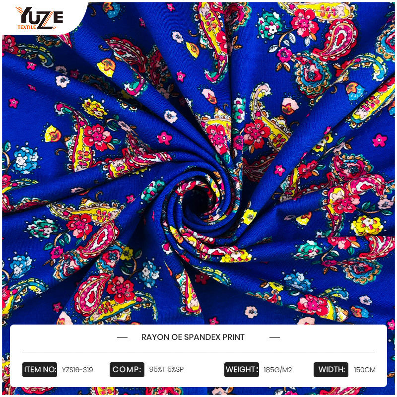 yzs16-319 Rayon oe Spandex Print