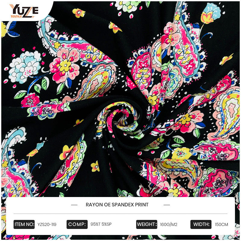 yzs20-119 Rayon oe Spandex Print