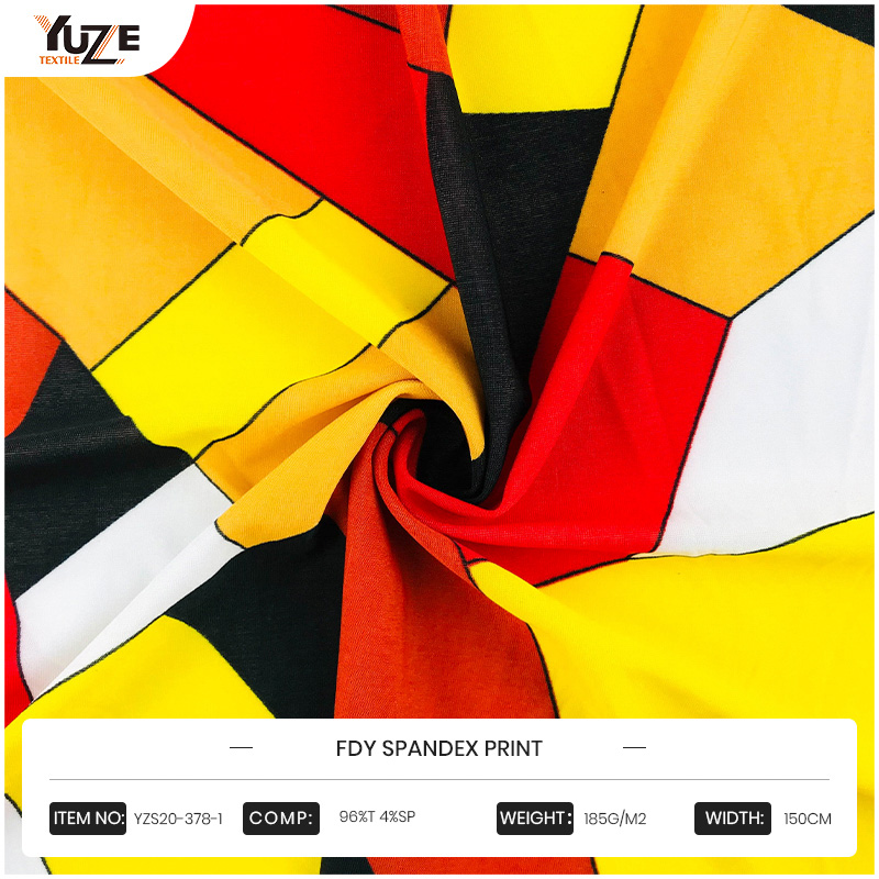 چاپ yzs20-378-1 fdy spandex