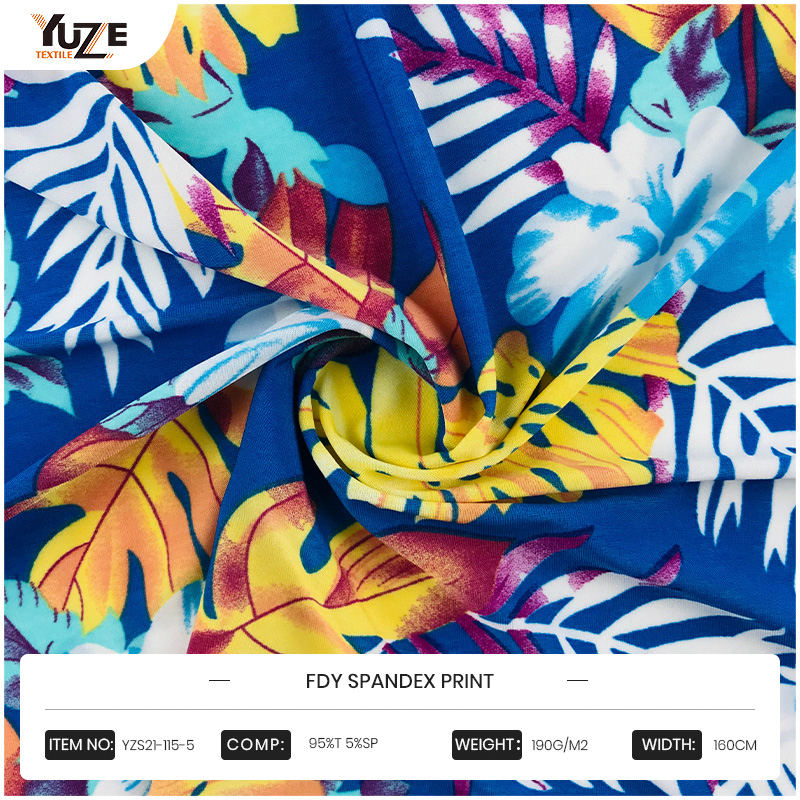 چاپ yzs21-115-5 fdy spandex