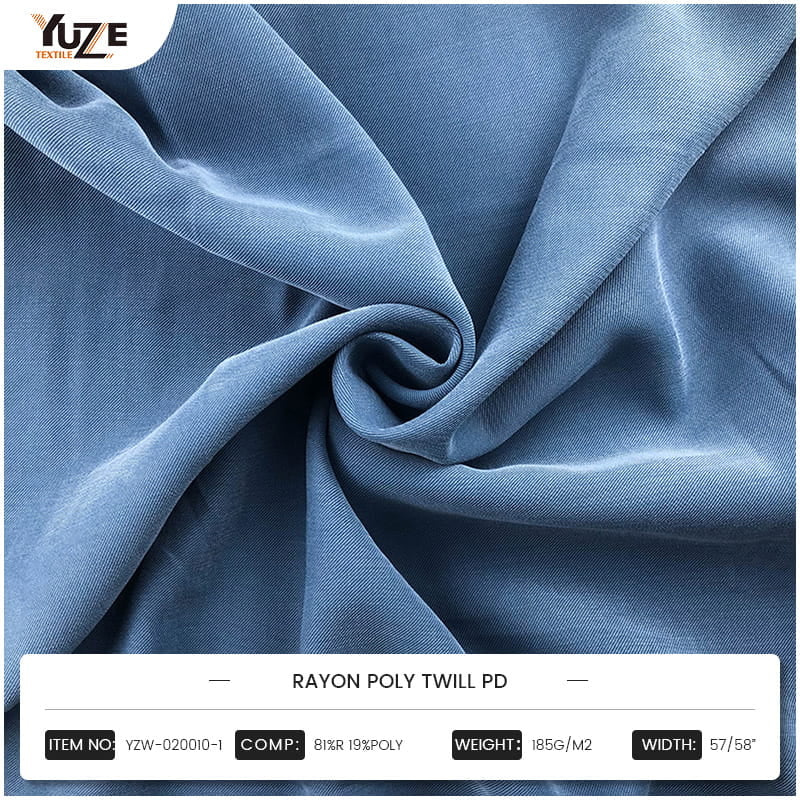 YZW-020010-1 Rayon Poly Twill Pd