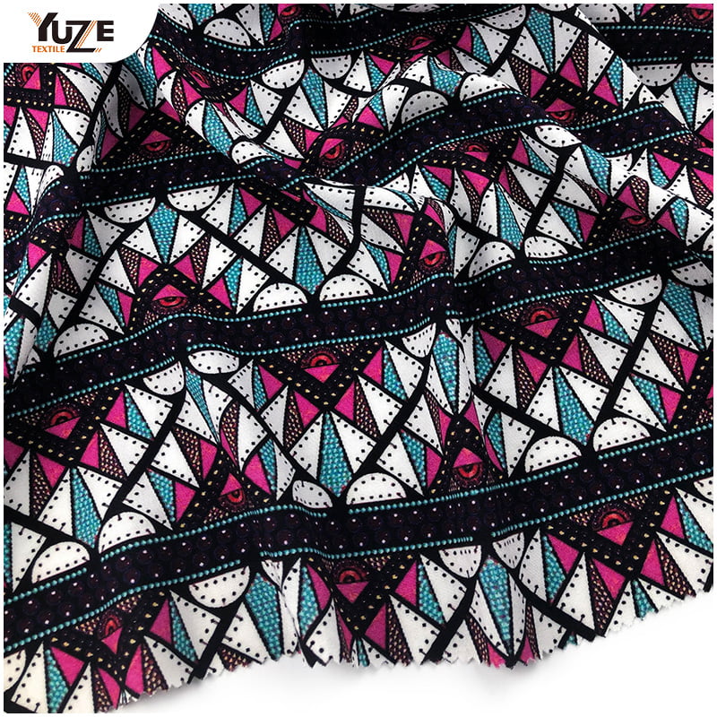 چاپ دیجیتال YZW-020612-30 Rayon Poplin