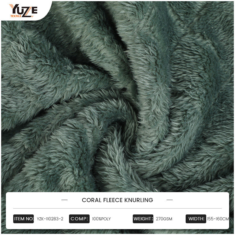 YZK-110283-2 Knurling Coral Fleece