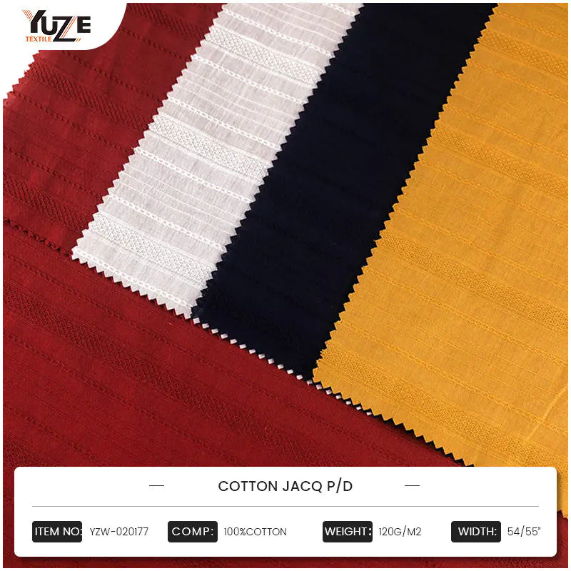 YZW-020177 پنبه Jacq Pd Technology Jacquard: تلفیق کامل بافندگی و هنر