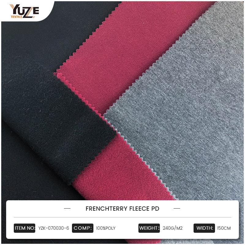 YZK-070030-6 پارچه تری Fleece PD فرانسوی: ترکیب کاملی از عملکرد و مد